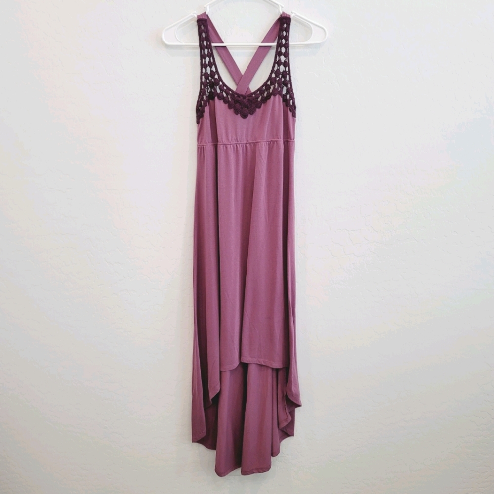 💕 Mudd Purple High-Low Dress Size Medium